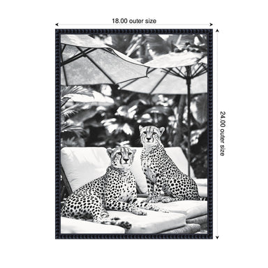 Framed Canvas Sylvie Beaded Black 18x24 2