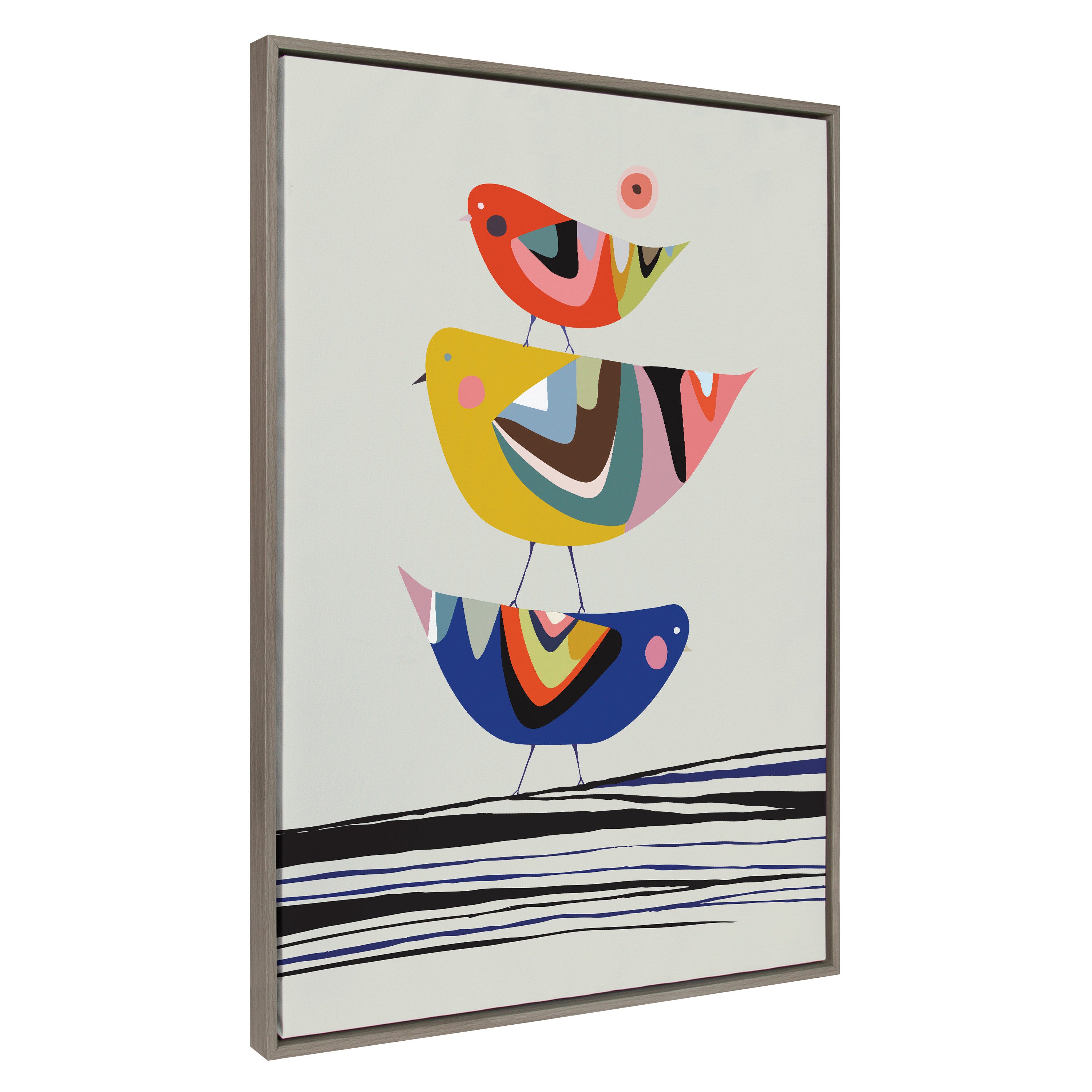 Framed Canvas Sylvie Graywash 31.5x41.5 1