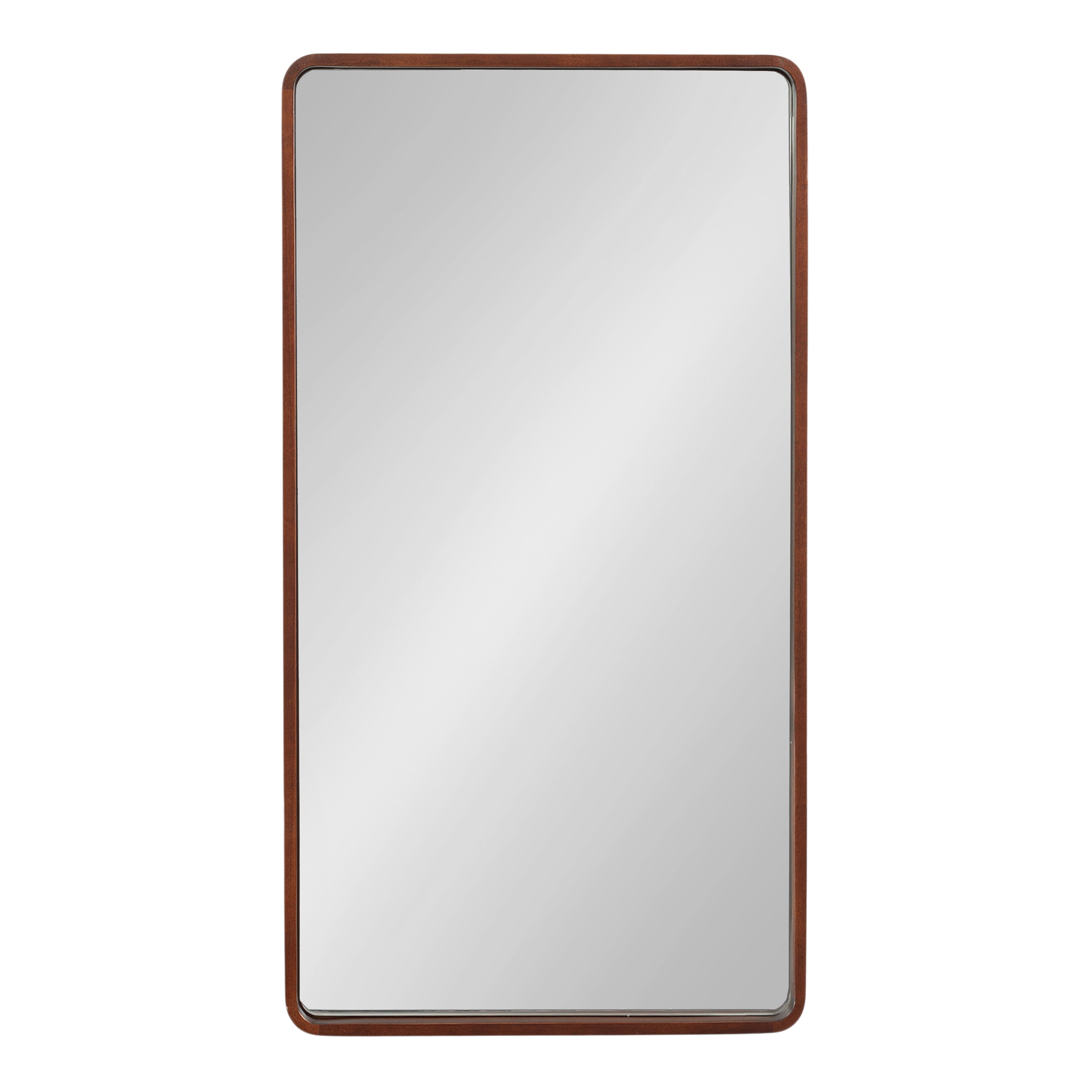 Rectangle Mirror Dark Brown 20x36 5