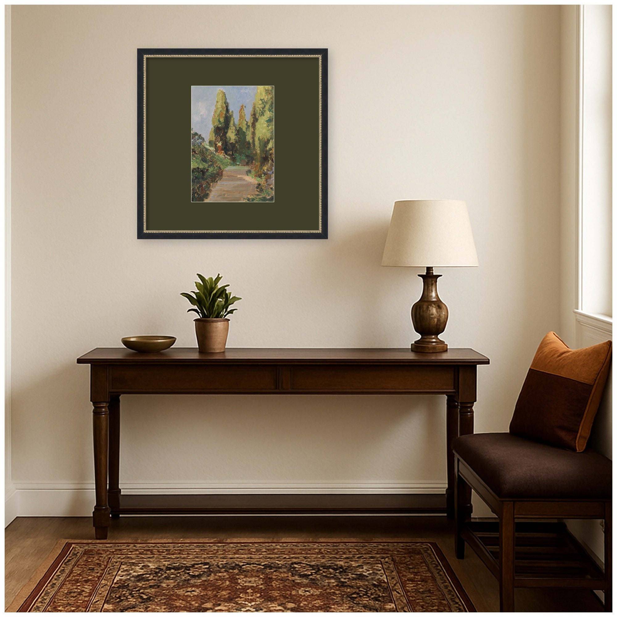 Framed Art 26x26 Belmont Black 6