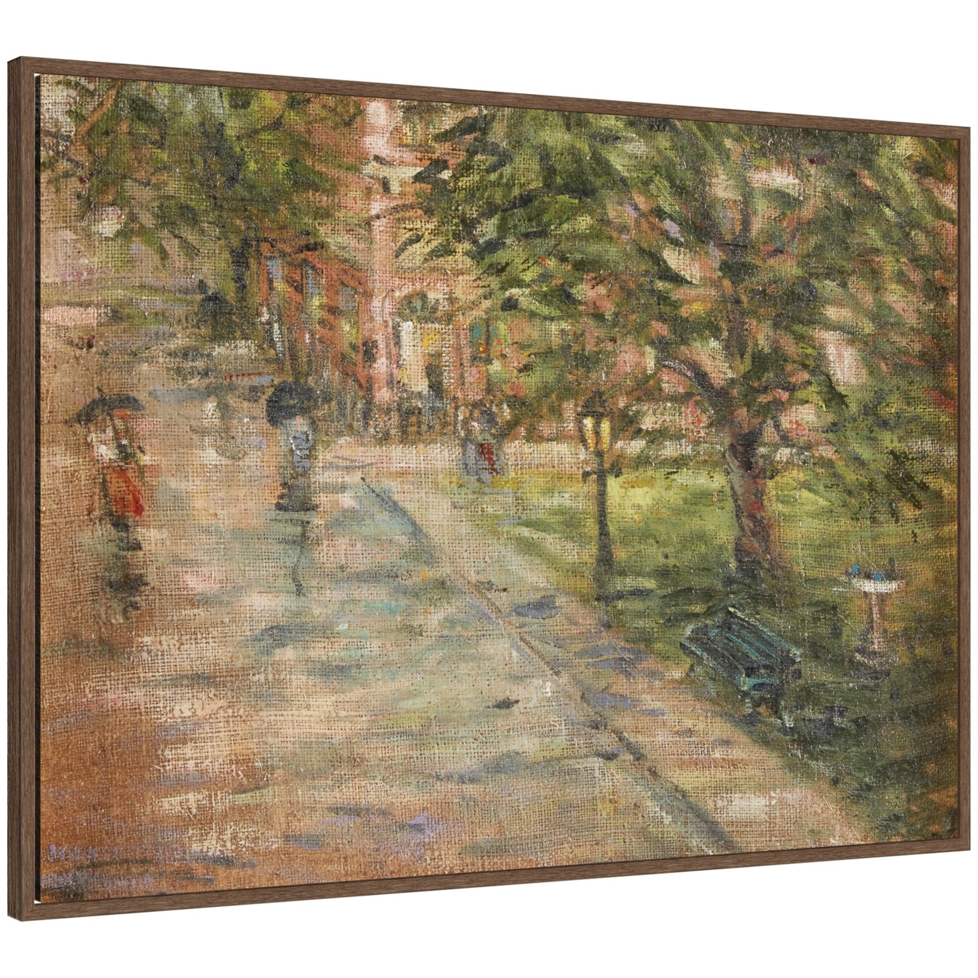 Framed Canvas Sylvie Walnut 38x28 1