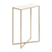 Side Table White Gold 16x8x24 1
