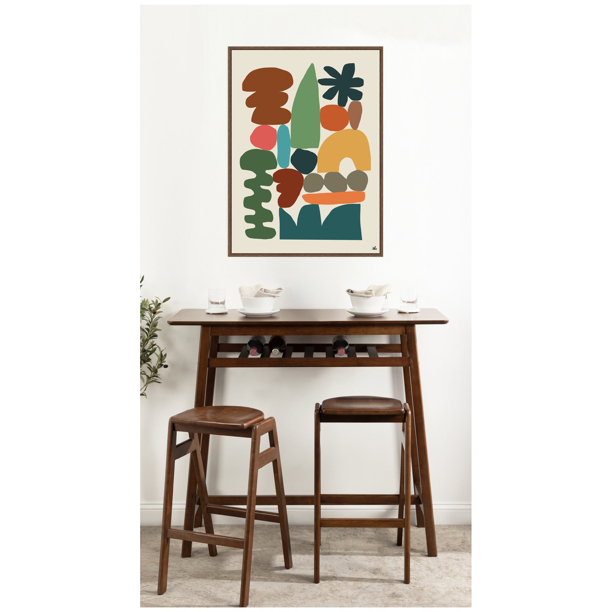Night Chords 1 by Kelly Knaga Framed Canvas Wall Art Print