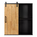 Cabinet Rustic Brown 24x7.25x28 3