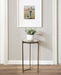 Side Table Clear Gold 13x13x24 7