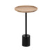 Side Table Natural Black 14x14x24 1