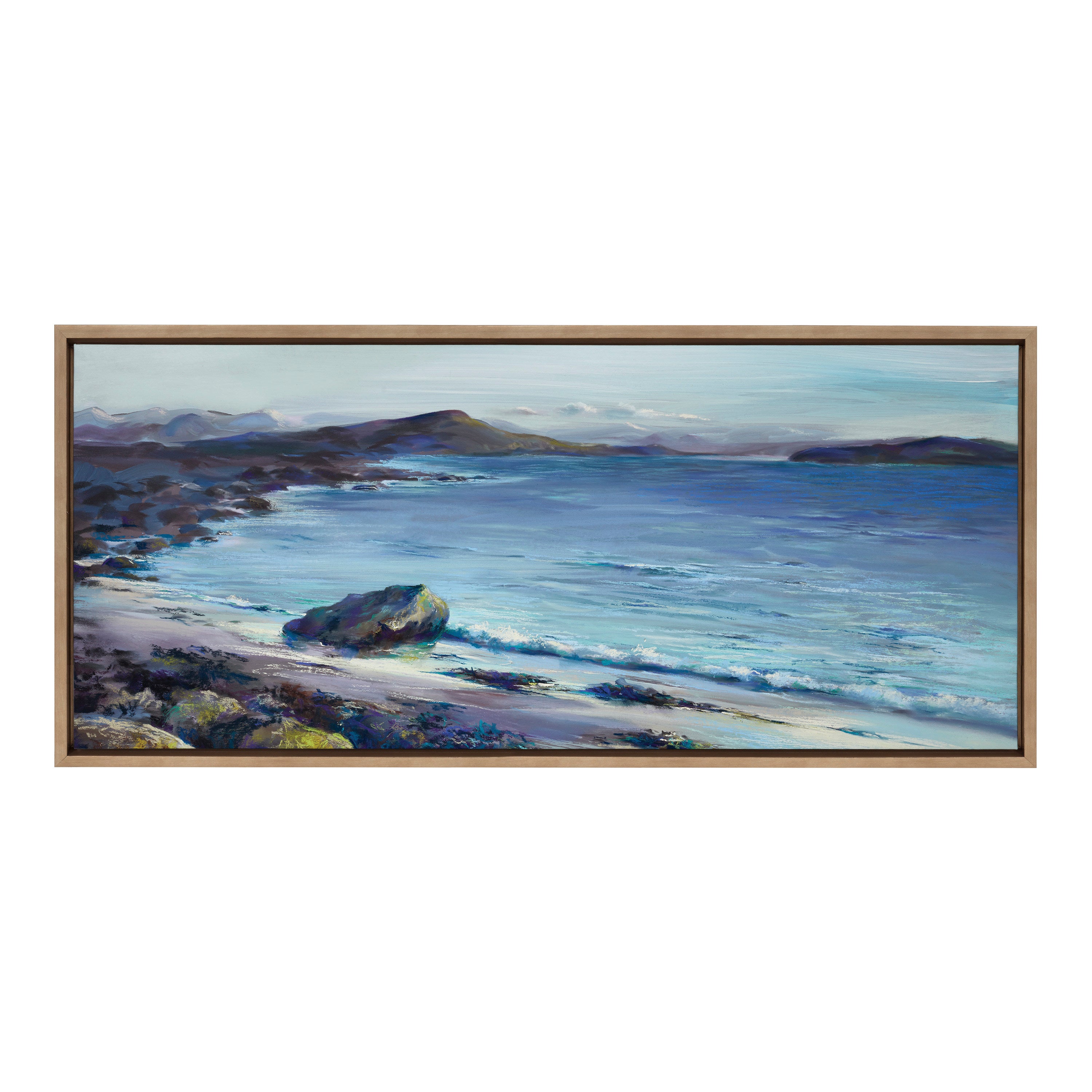 Framed Canvas 18x40 Sylvie Dark Gold 2