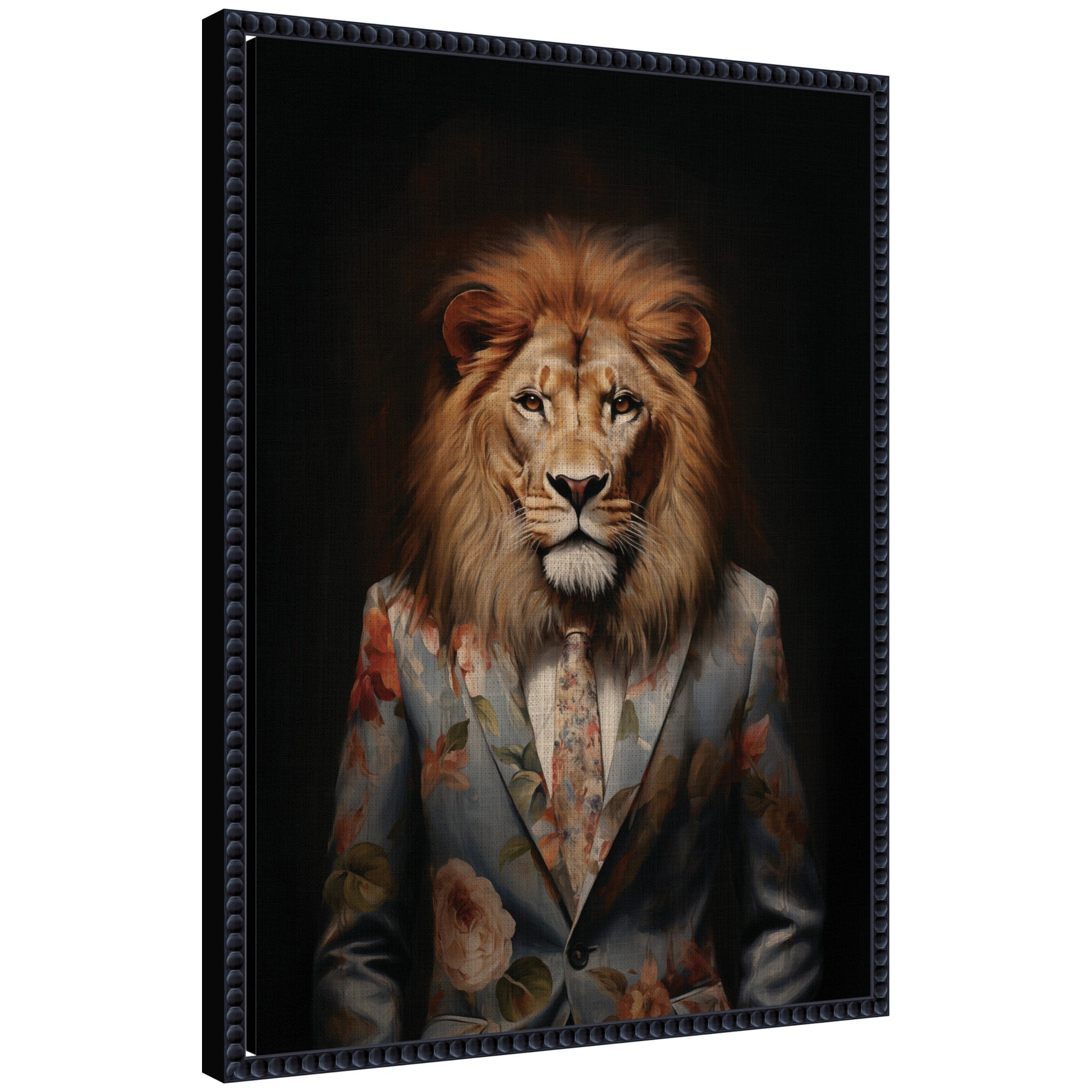 Framed Canvas 18x24 Sylvie Beaded Black 1