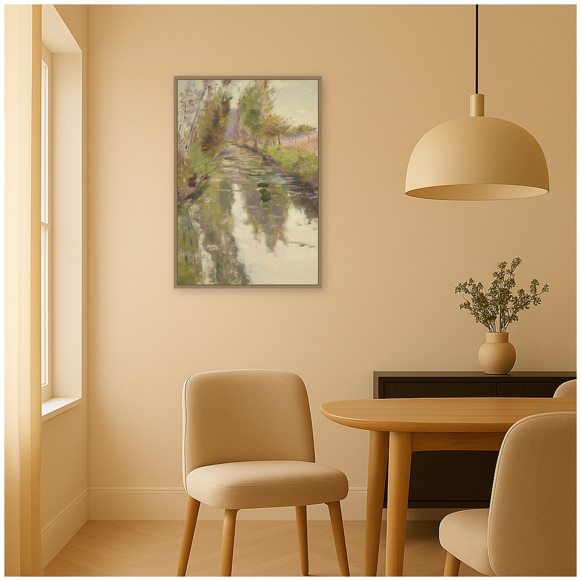Framed Canvas 23x33 Sylvie Dark Gold 5