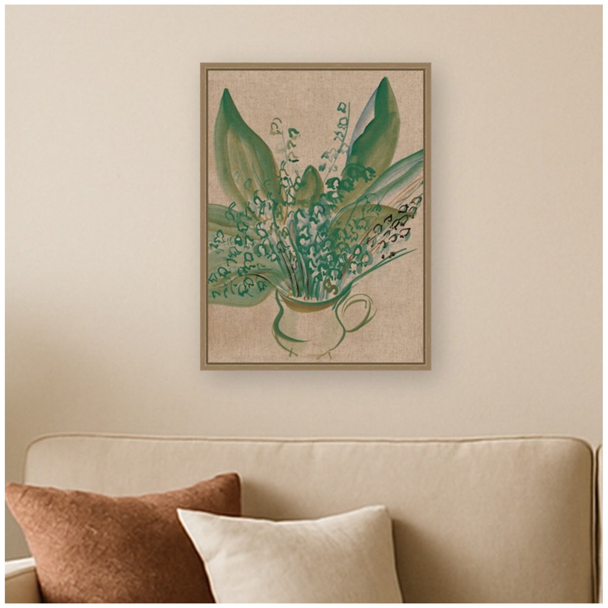 Framed Canvas 18x24 Sylvie Dark Gold 7