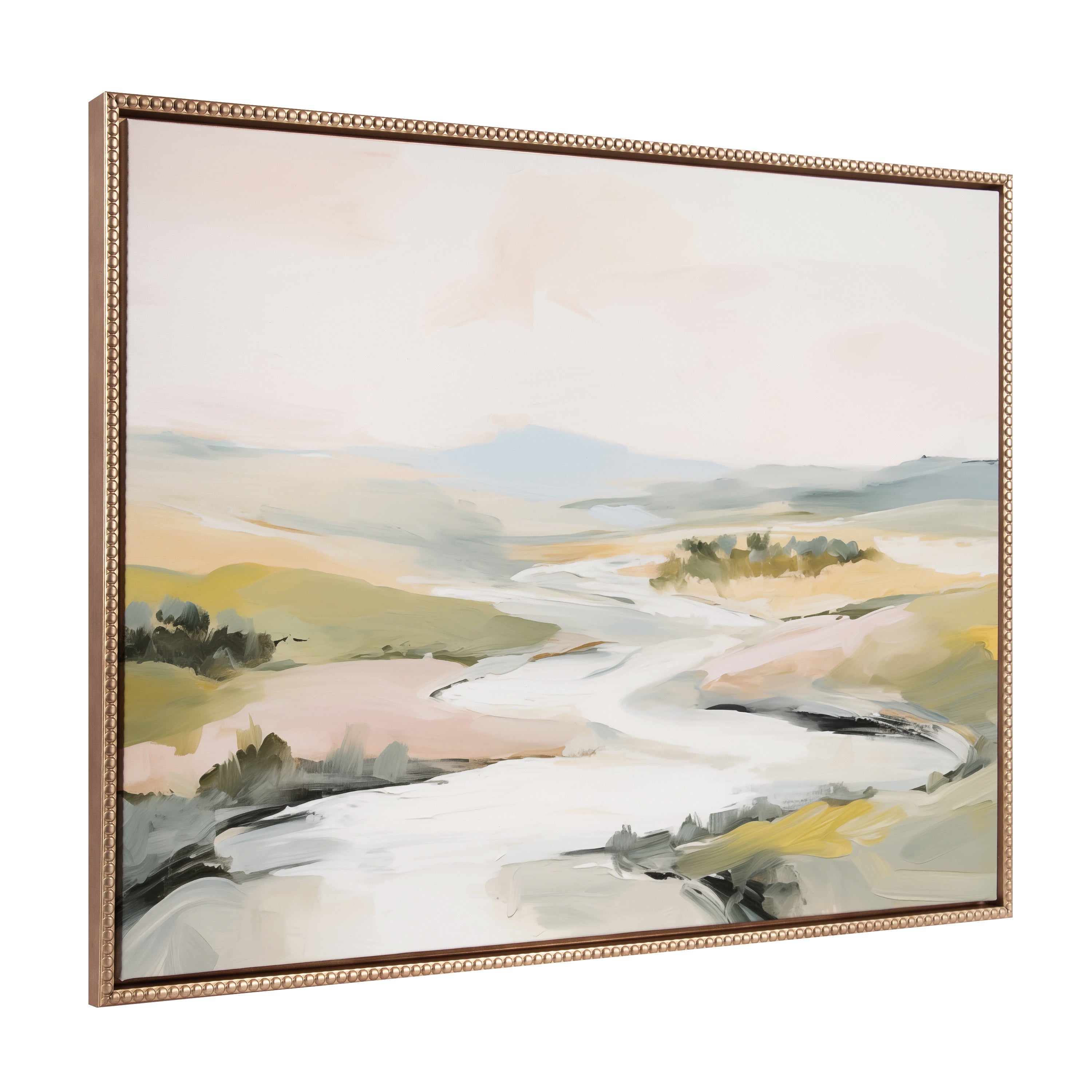 Framed Canvas 31.5x41.5 Sylvie Beaded Dark Gold 1
