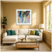 Framed Art 34x34 Castellan Distressed White 6