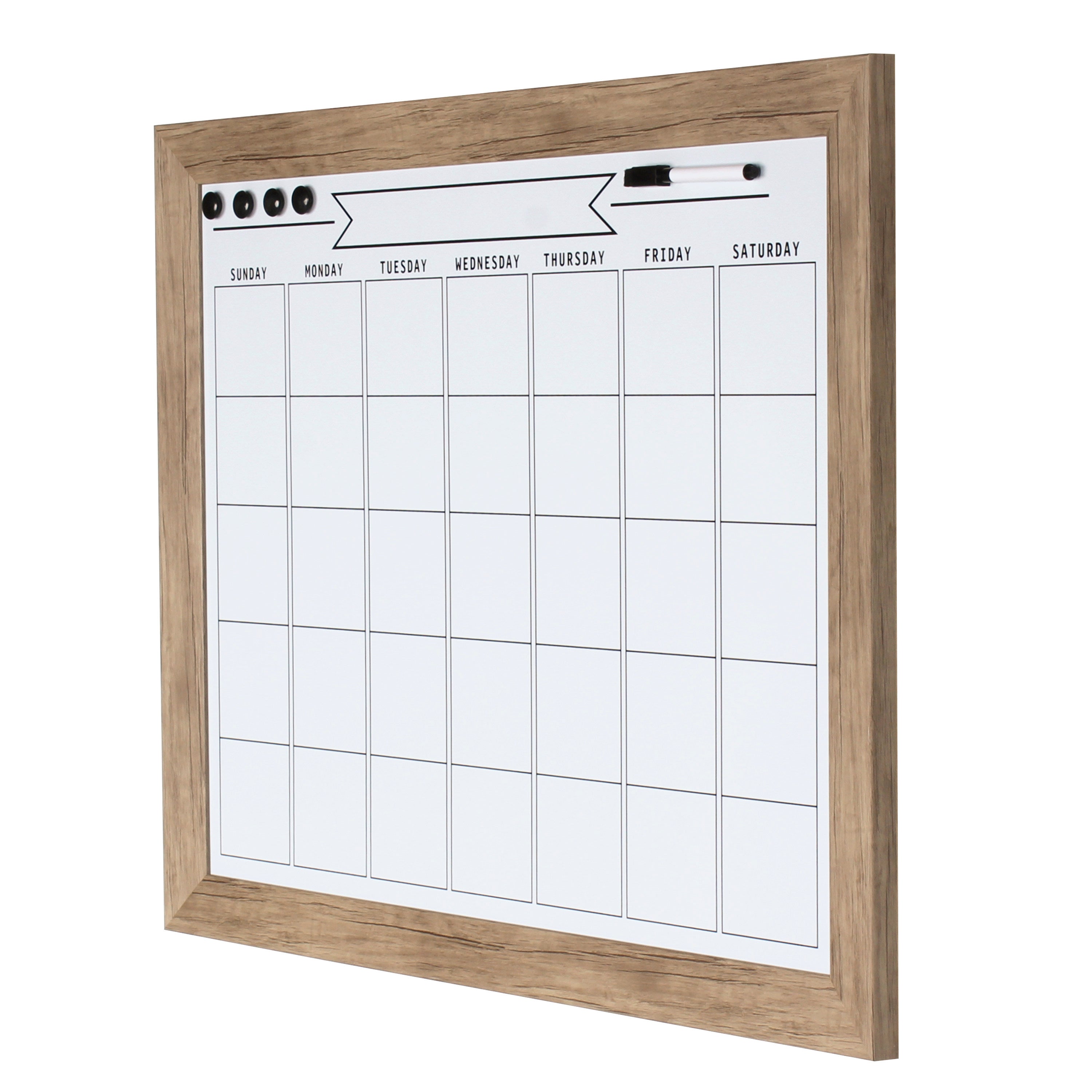 Monthly Calendars Rustic Brown 23x29 2