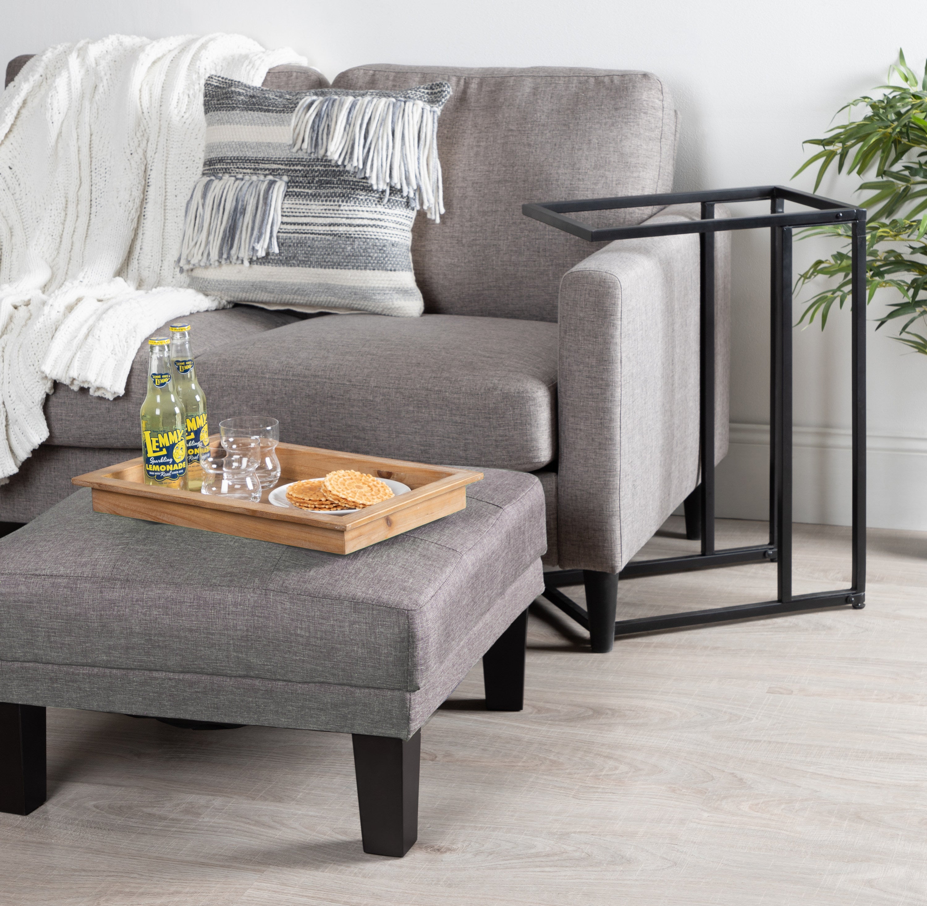 Lockridge Wood and Metal C-Table