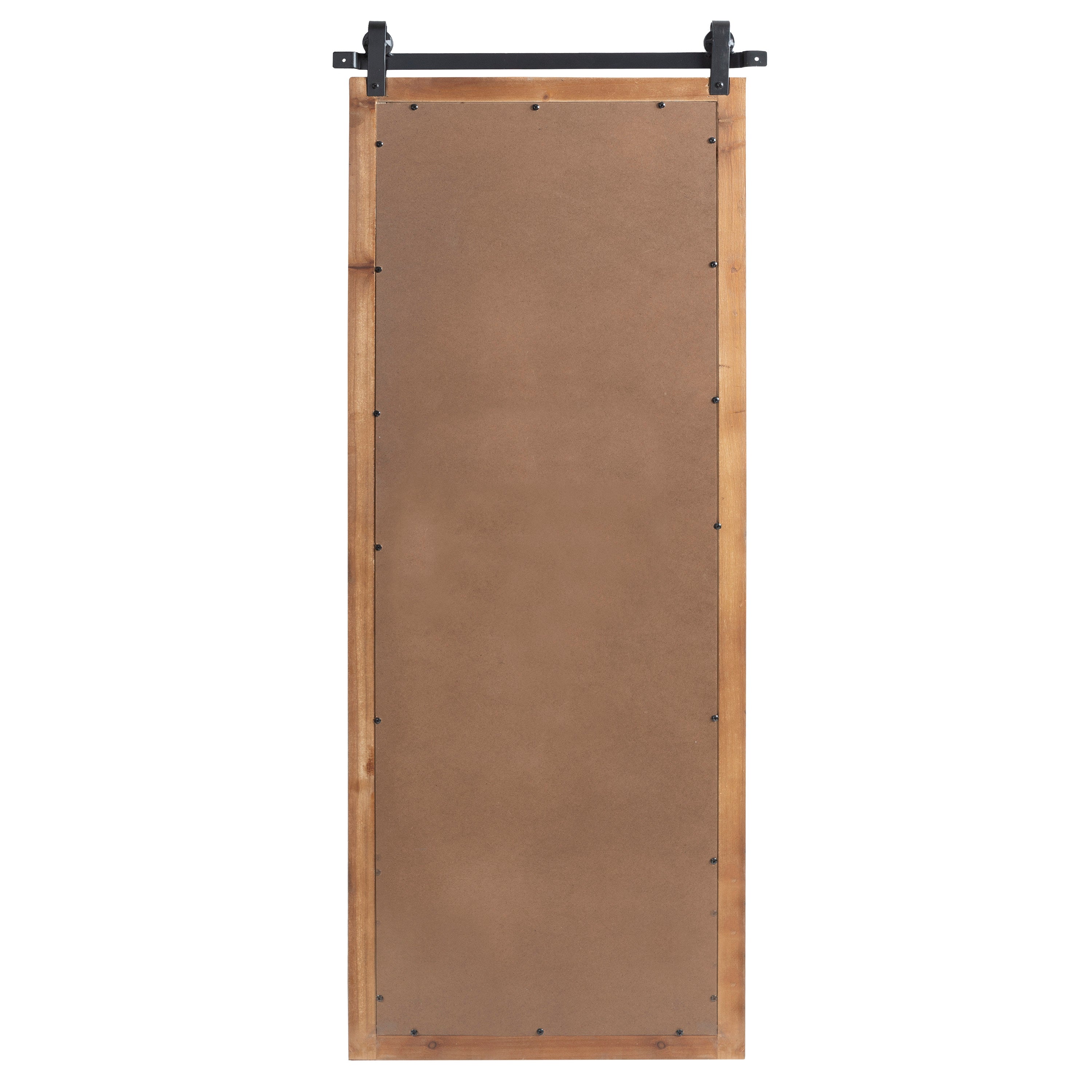 Rectangle Mirror Rustic Brown 18x50 4