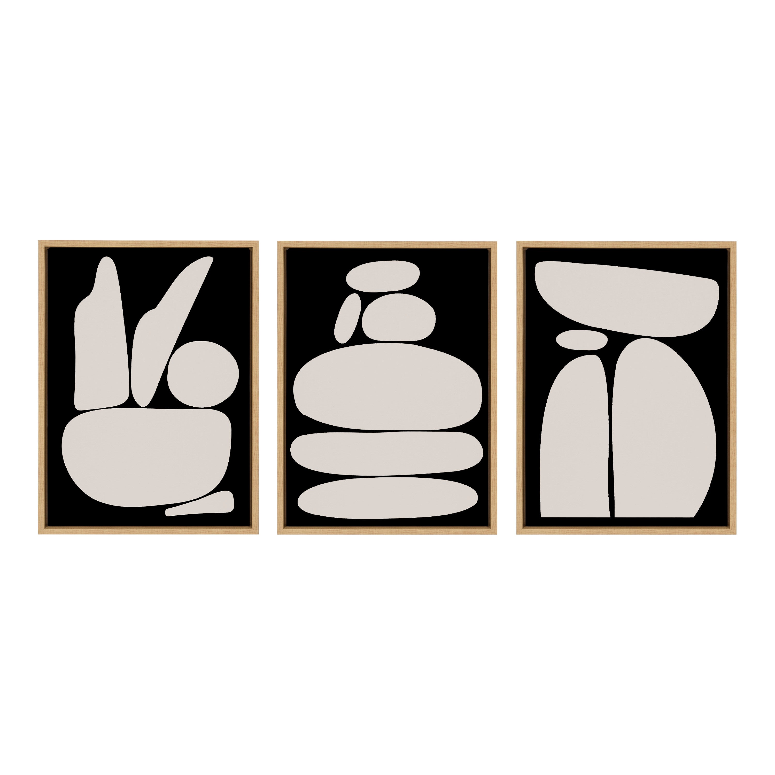 Art Set 3 Piece Set 18x24 Sylvie Natural 2