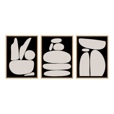 Art Set 3 Piece Set 18x24 Sylvie Natural 2