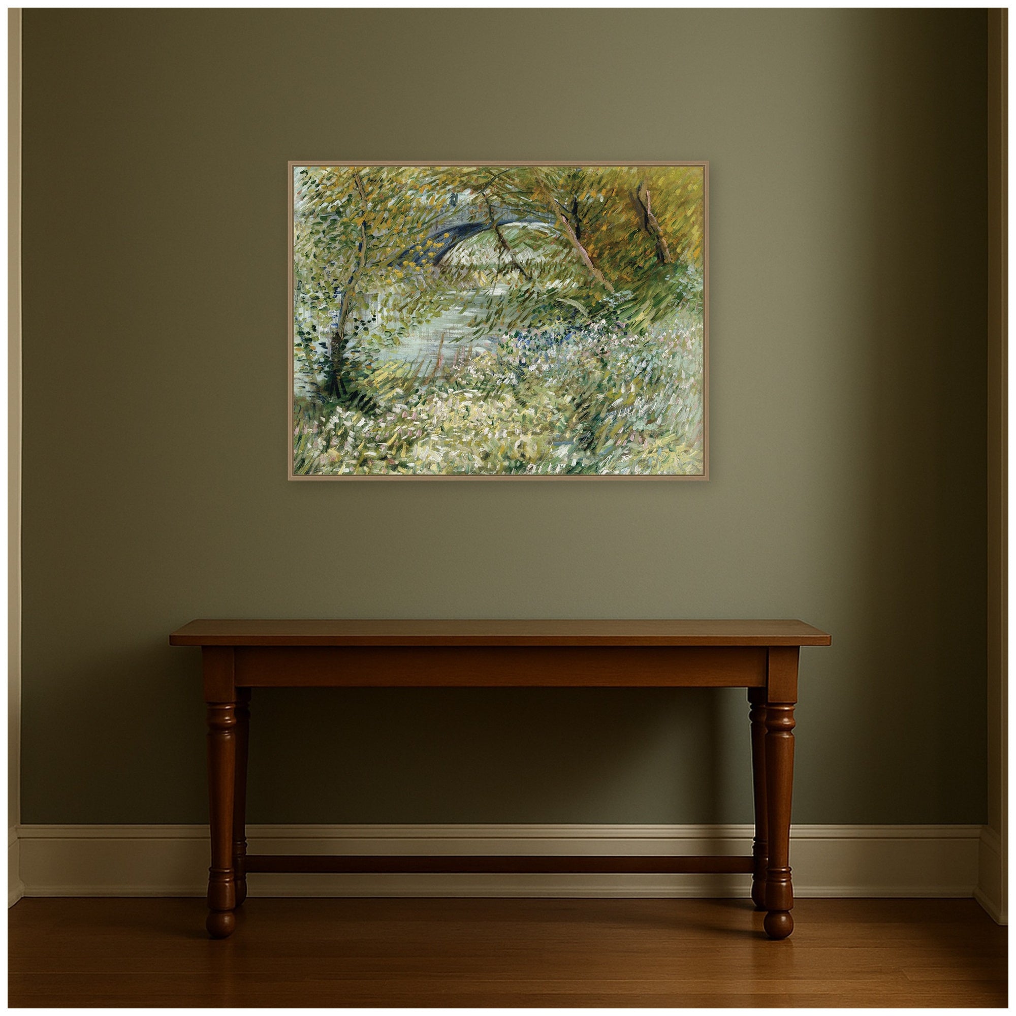 Framed Canvas 42x32 Sylvie Dark Gold 7