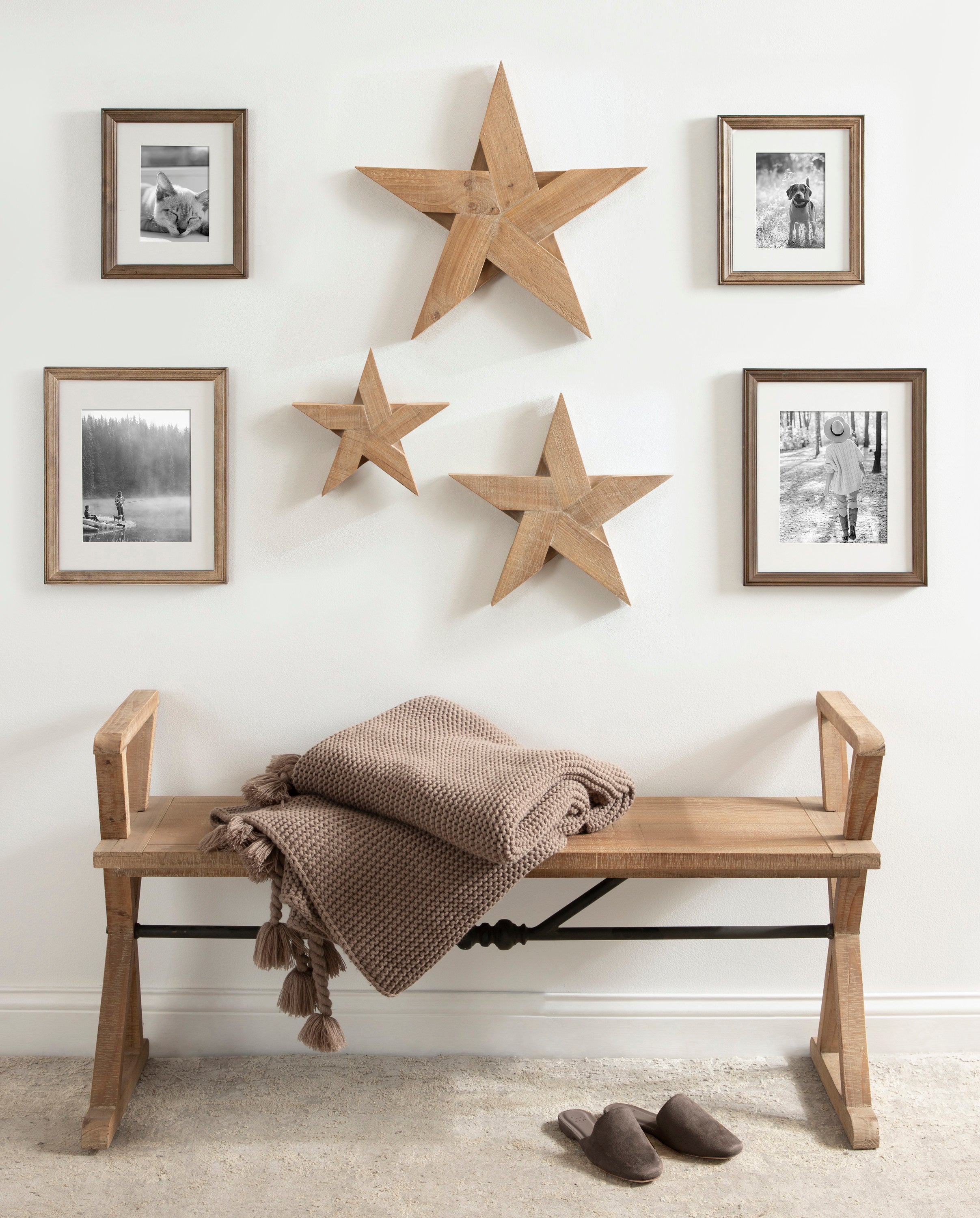 Plaque Rustic Brown 3 piece 6