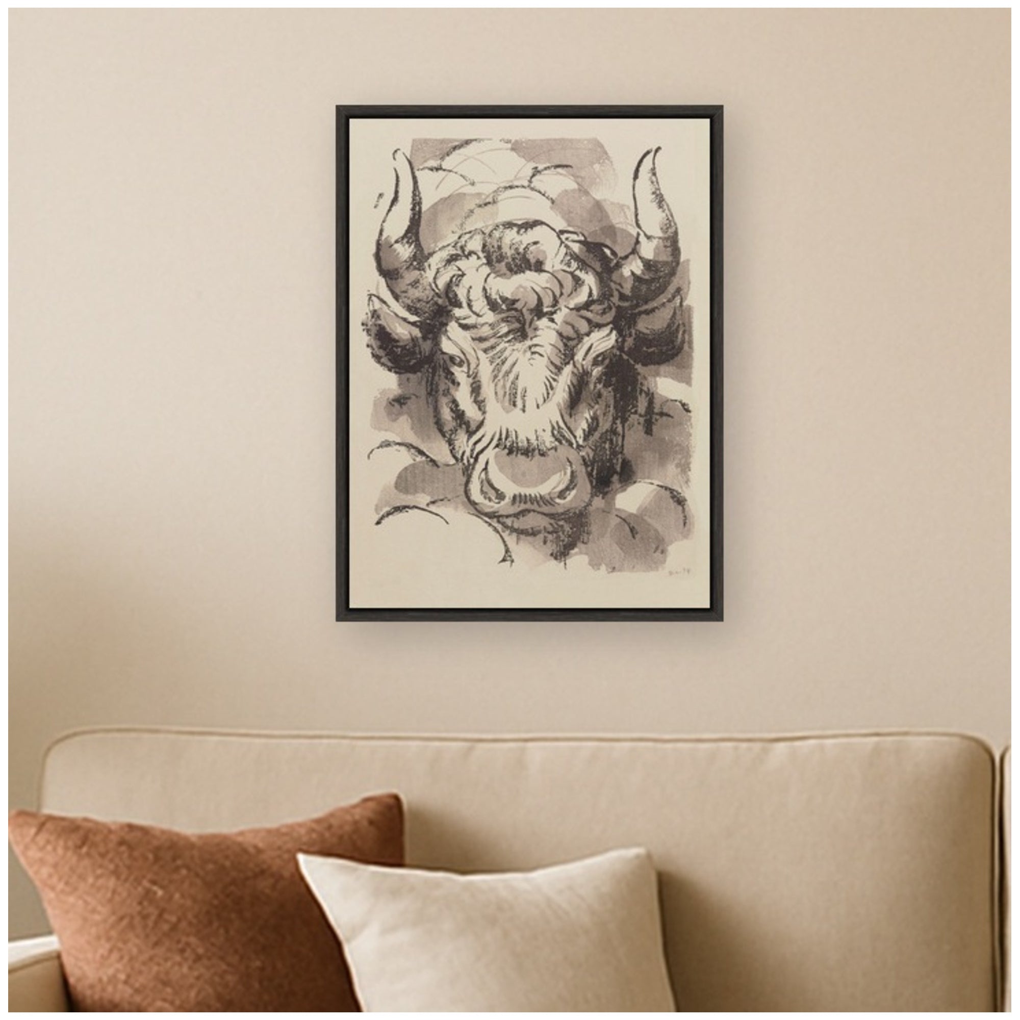 Framed Canvas 18x24 Sylvie Dark Grey 7