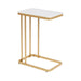 C Table White Gold 12x19x27 1