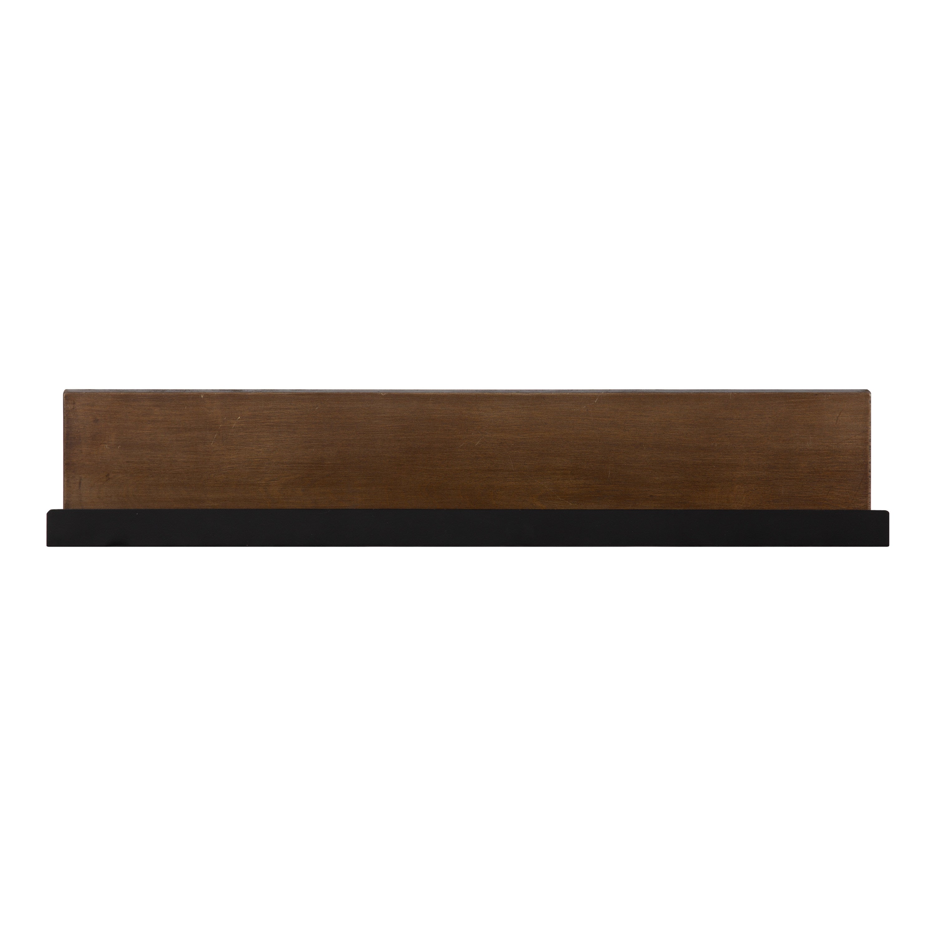 Floating Shelf Walnut Brown Black 30x4 4