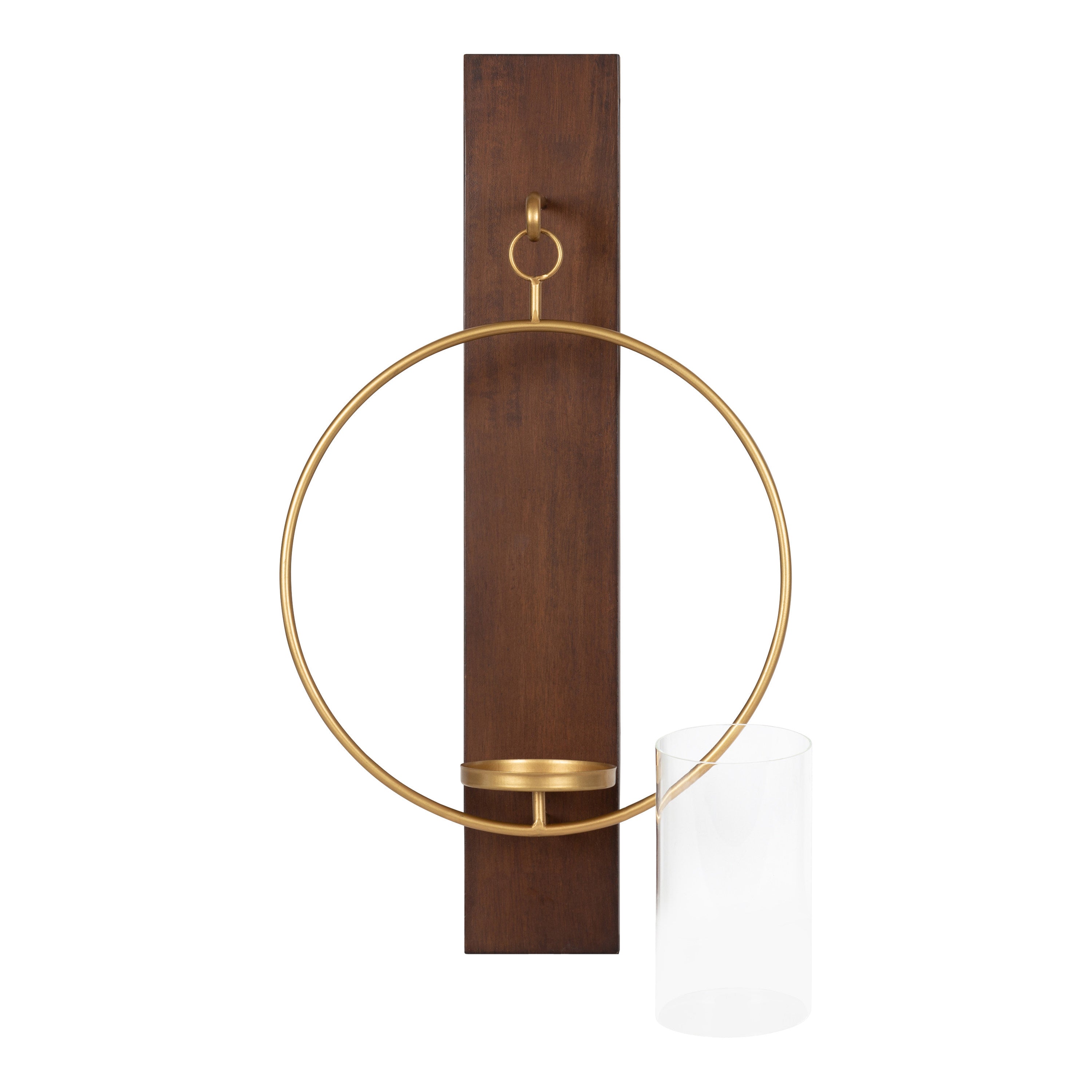 Wall Sconce Walnut Brown 13x24 3
