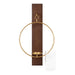 Wall Sconce Walnut Brown 13x24 3