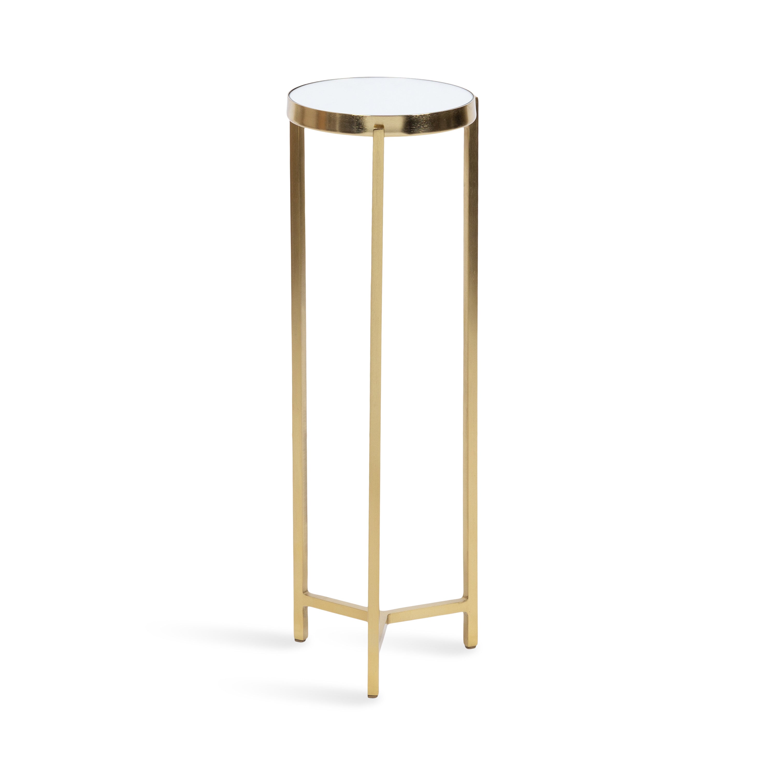 Drink Table Mirror Gold 9x9x23 5
