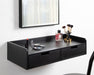 Floating Console Table Black 28x12x6.5 7