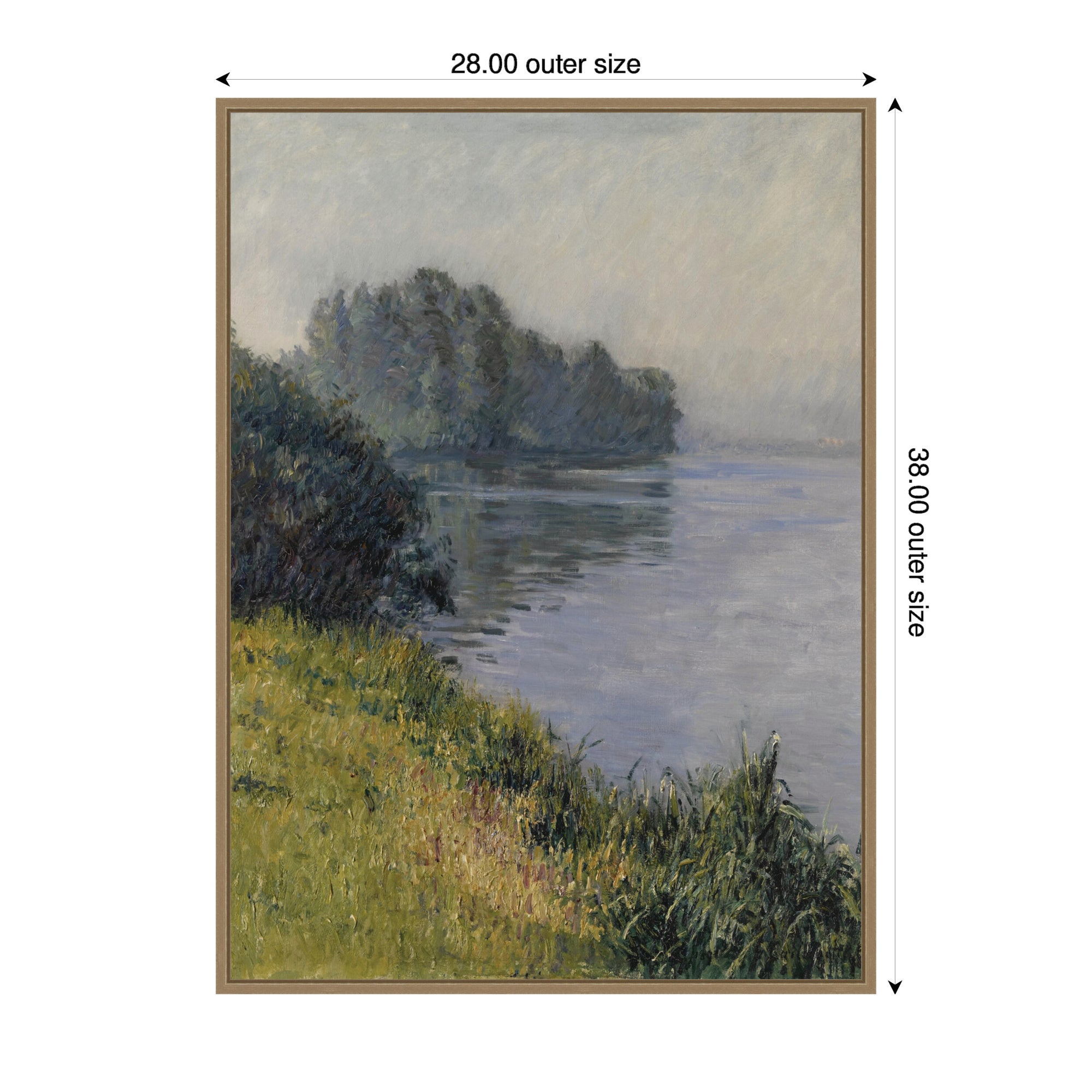Framed Canvas 28 x 38 Sylvie Dark Gold 2