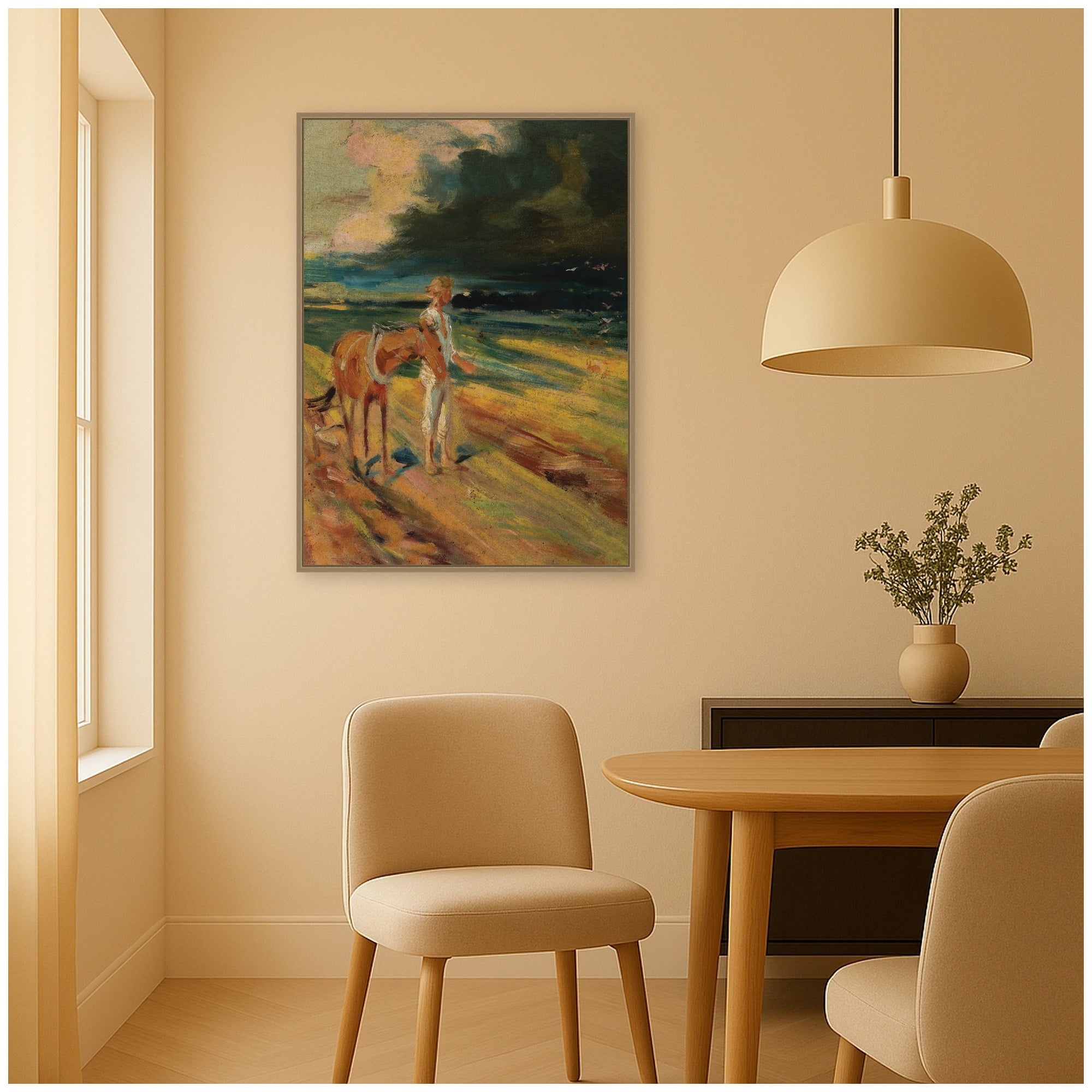 Framed Canvas 28x38 Sylvie Dark Gold 7