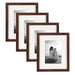 Tabletop Frame Walnut Brown 8x10 matted to 5x7 1