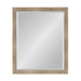 Rectangle Mirror Brown 25x31 1