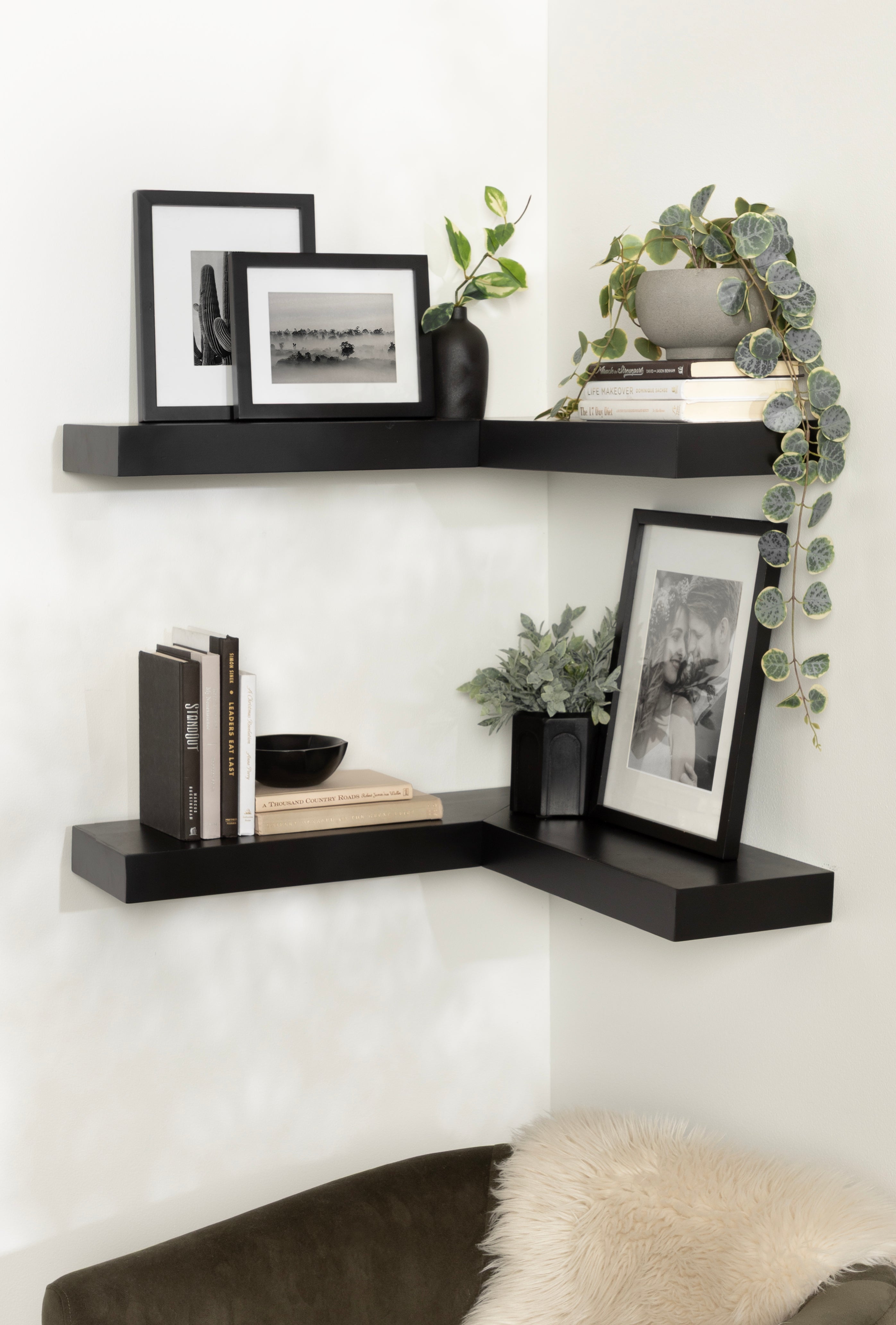 Floating Shelf 2 piece Black 7