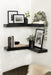 Floating Shelf 2 piece Black 7