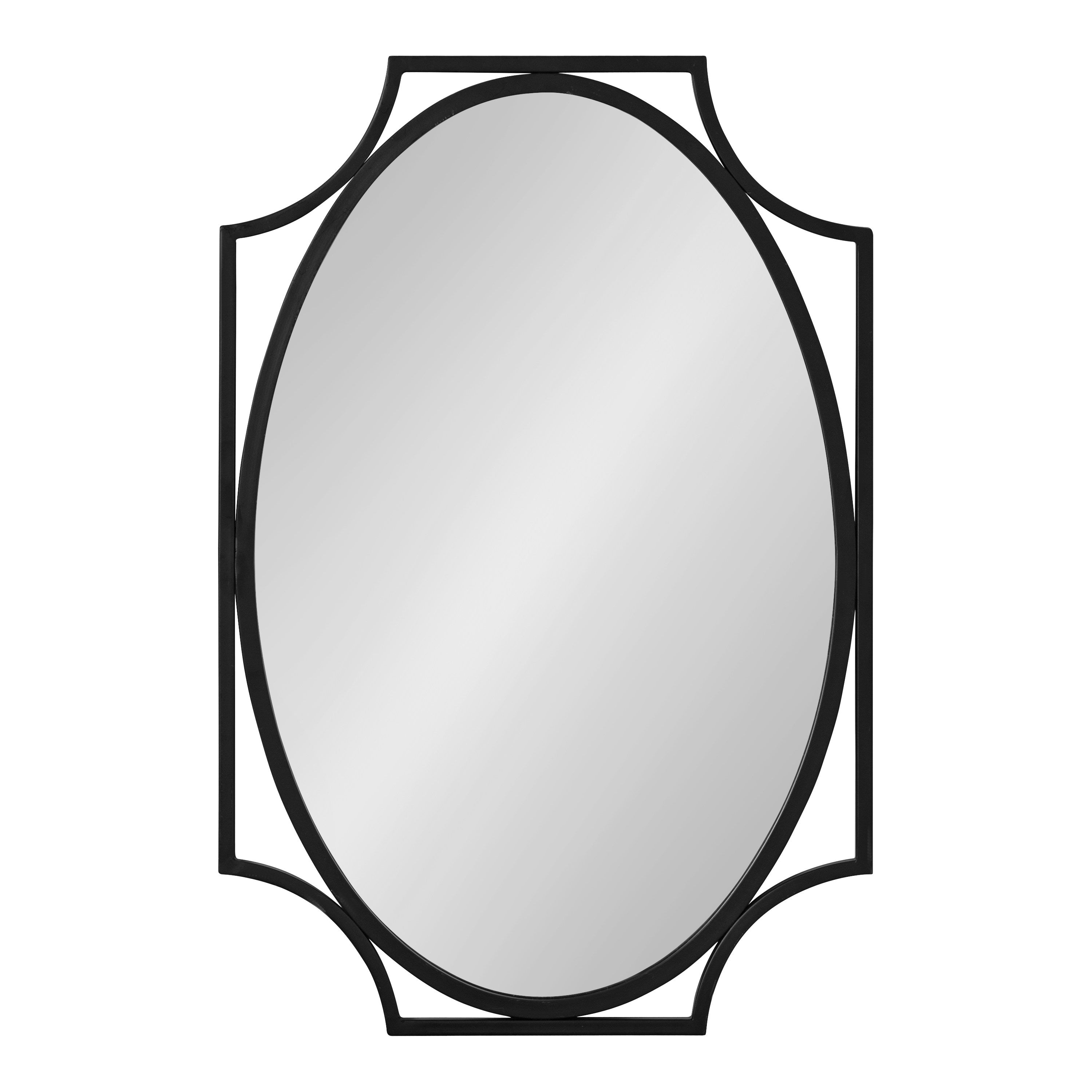 Scallop Mirror Black 20x30 2