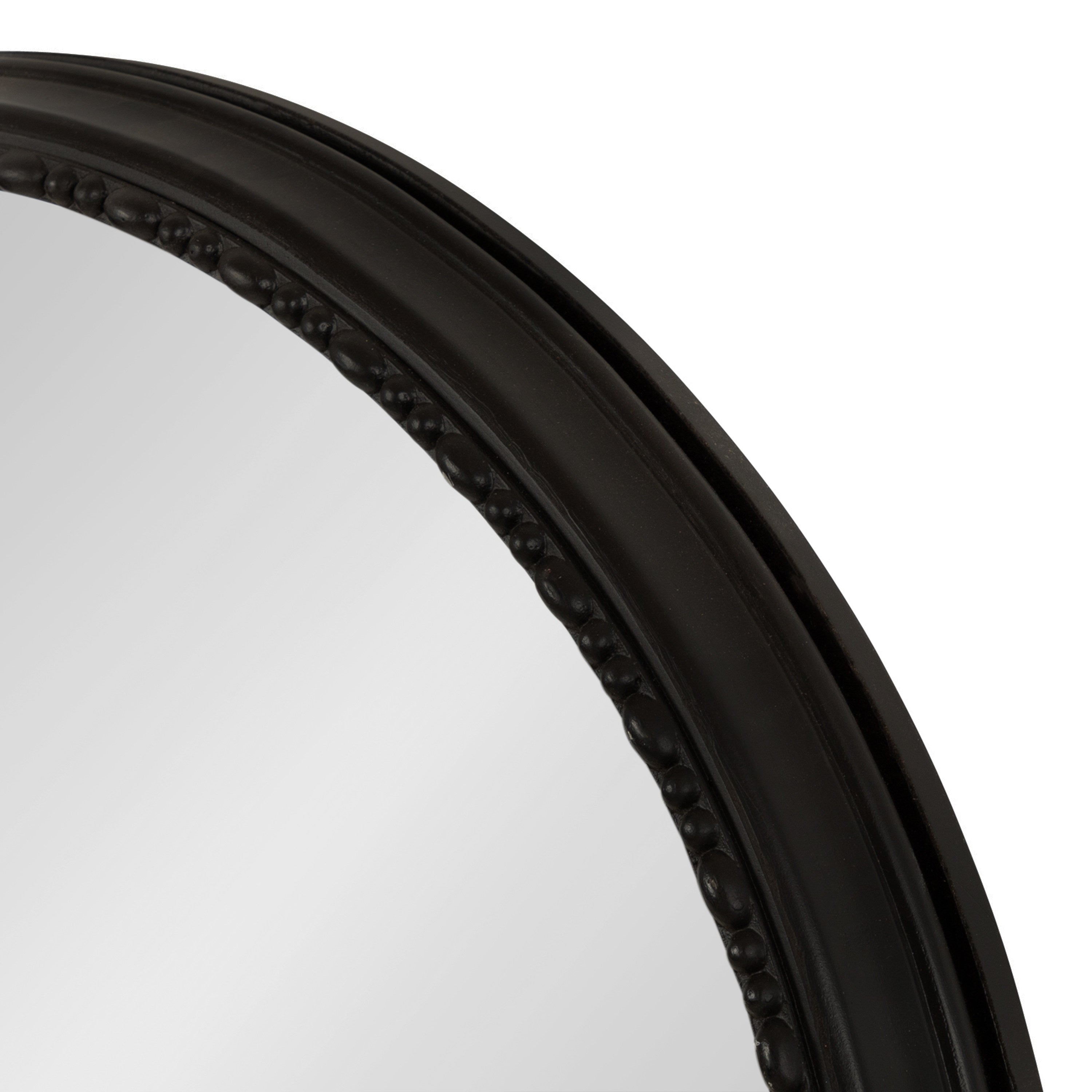 Round Mirror Black 24" Diameter 6
