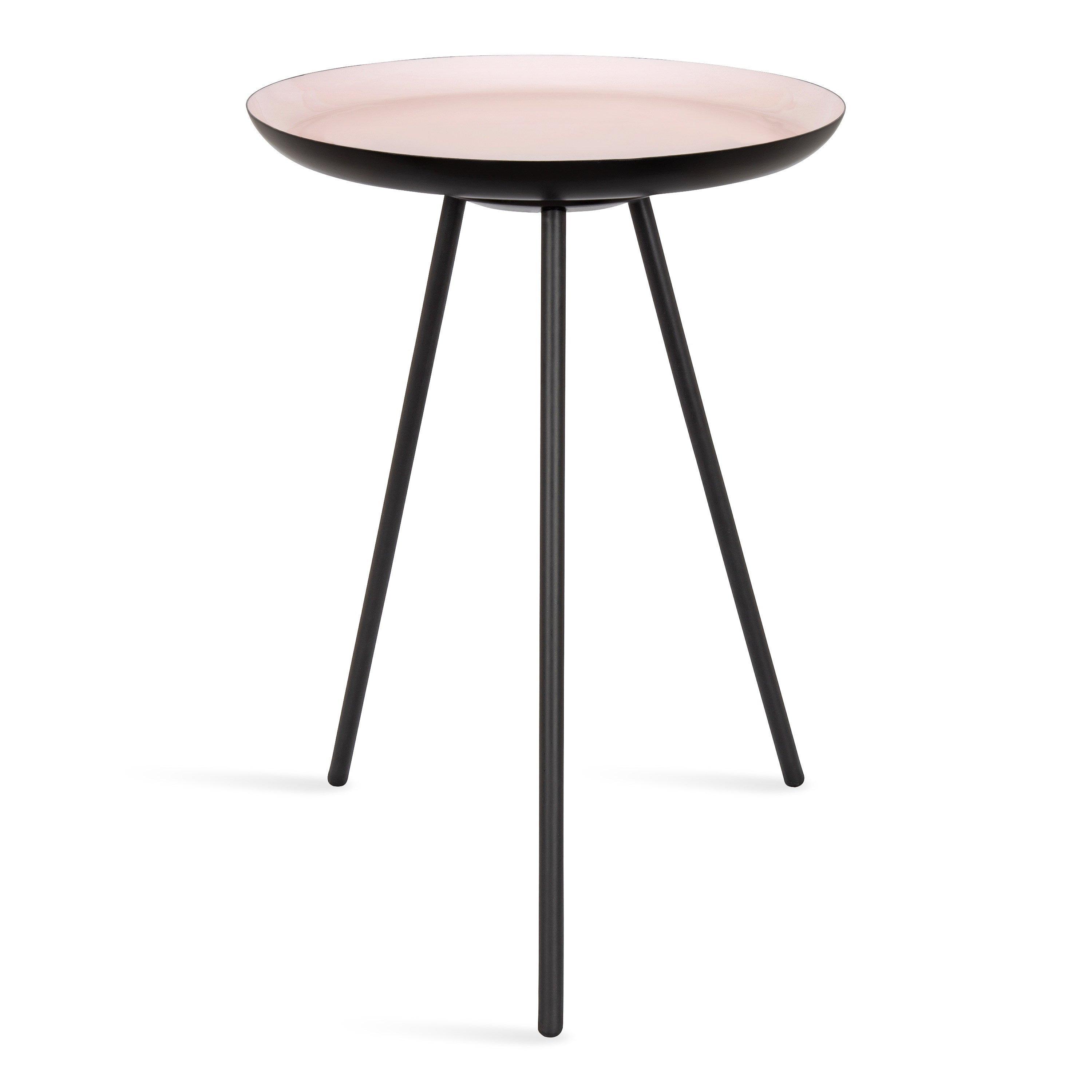 Side Table 15x15x22.5 Pink Black 3