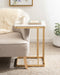 C Table White Gold 12x19x27 7