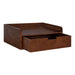 Floating Side Table Dark Brown 18x12x7 4