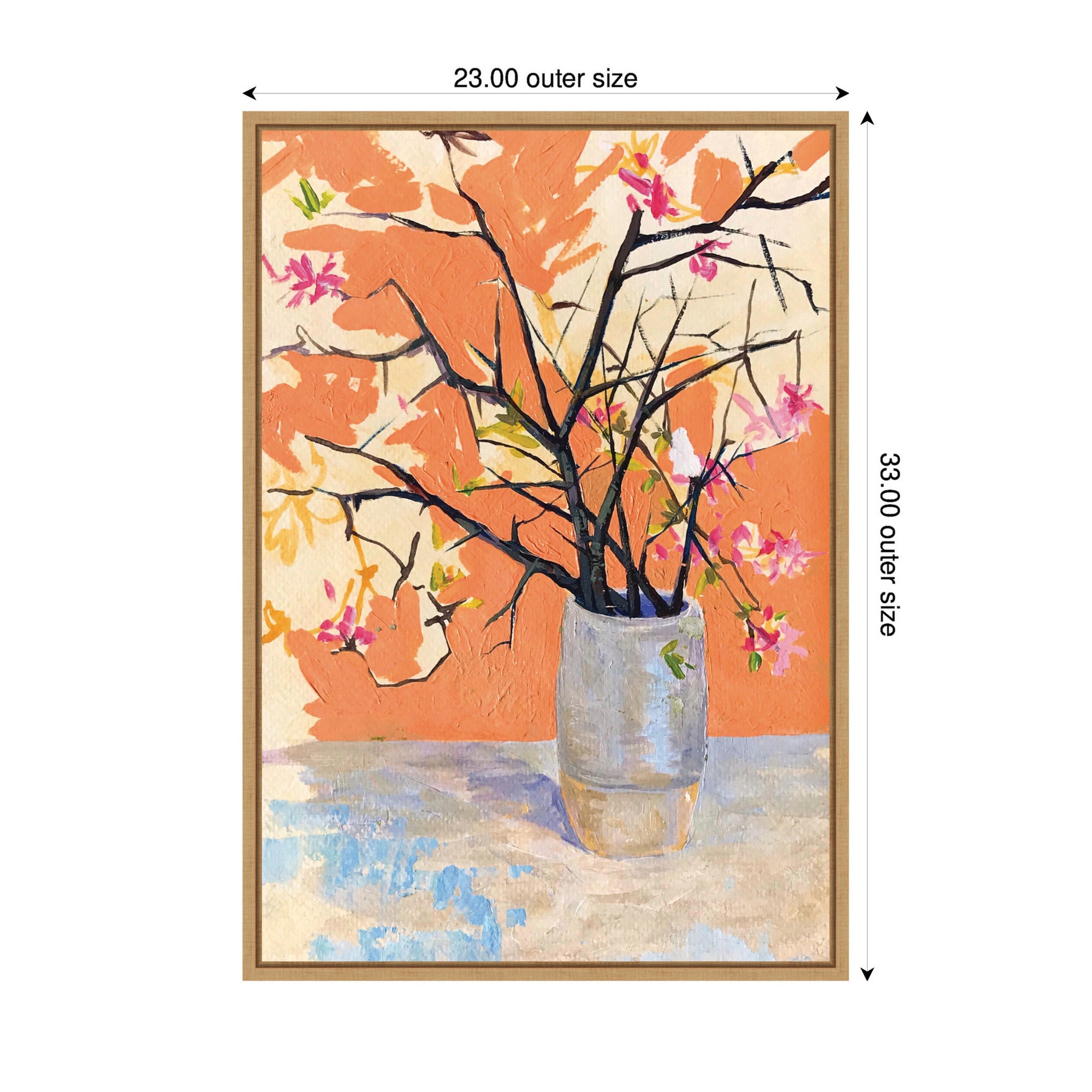 Framed Canvas 23x33 Sylvie Natural 2