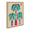 Sylvie MCM Palm Trees Framed Canvas by Rachel Lee