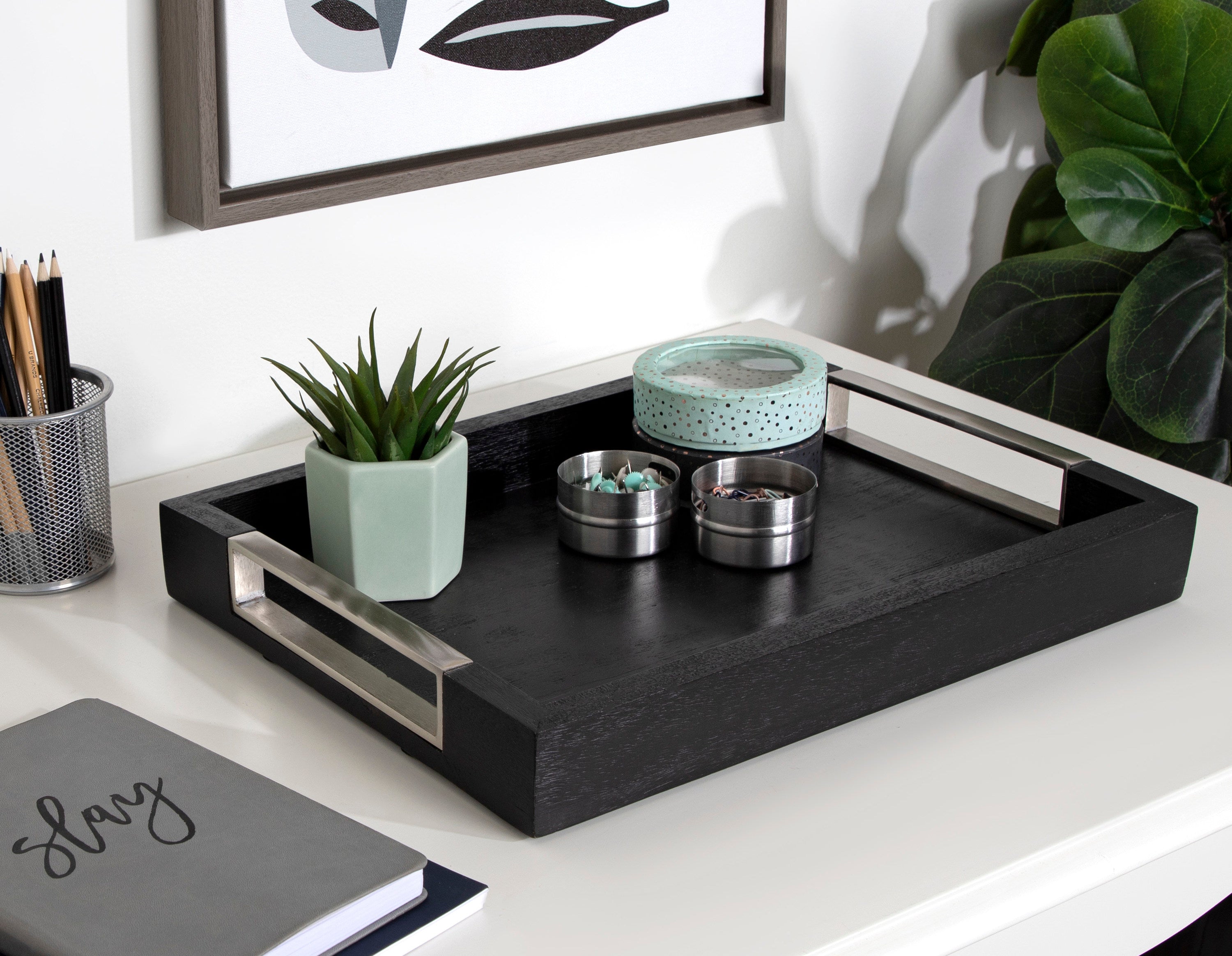 Single Tray Black 12x16 7