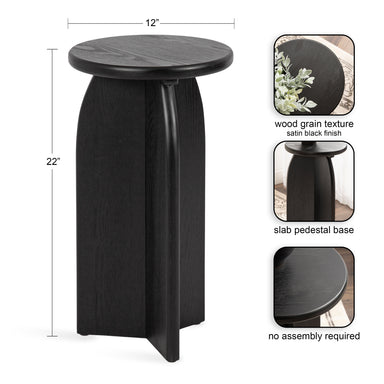 Drink Table Black 12x12x22 2