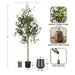 Faux Tree 5' Pewter 2