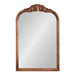 Arch Mirror Walnut Brown 24x36 5