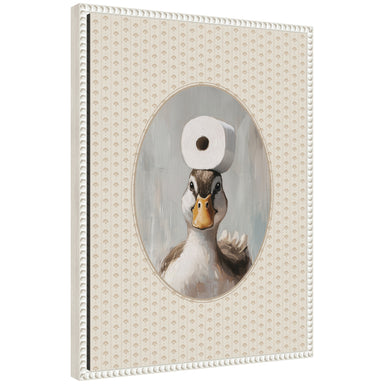 Framed Canvas 18x24 Sylvie Beaded White 1