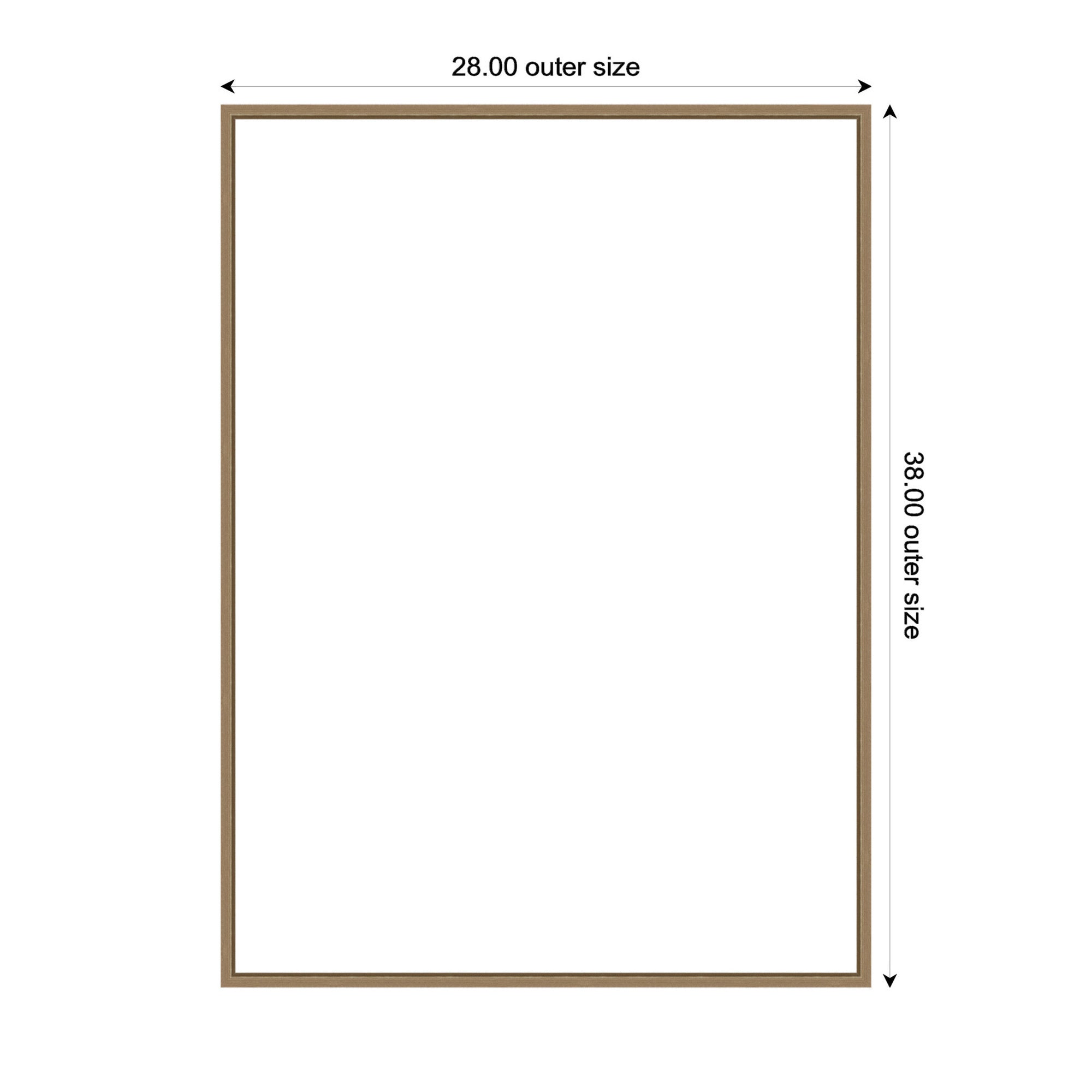 Art Set 2 Piece Set 28x38 Sylvie Dark Gold 2