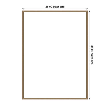 Art Set 2 Piece Set 28x38 Sylvie Dark Gold 2